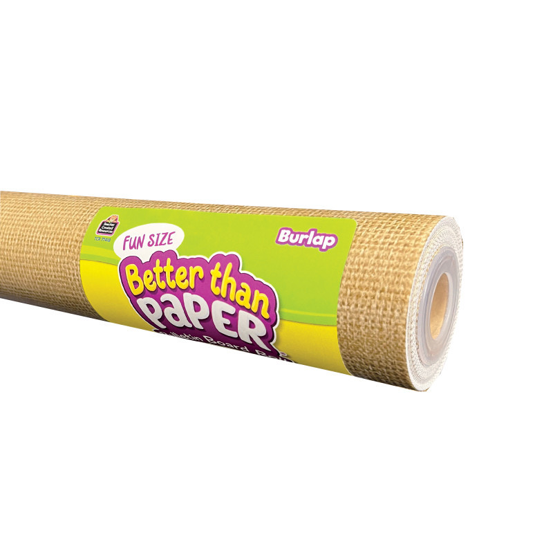 TEACHER CREATED RESOURCES Teacher Created Resources® Fun Size Better Than Paper® Bulletin Board Roll, 18" x 12', Burlap