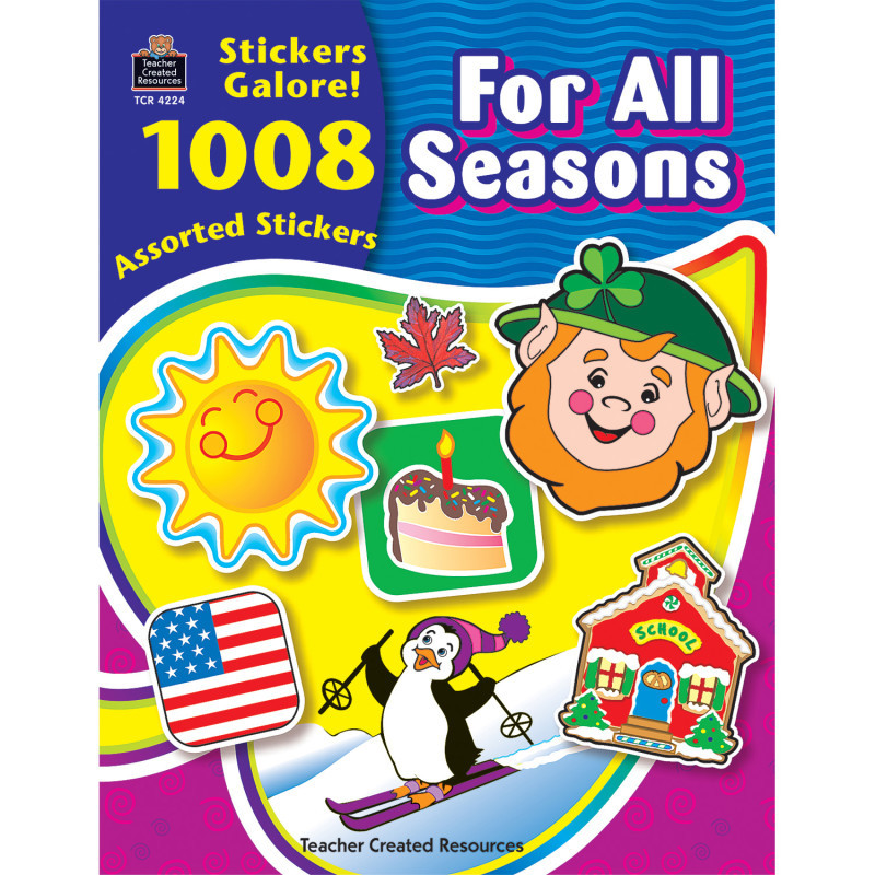 TEACHER CREATED RESOURCES Teacher Created Resources® For All Seasons Sticker Book, Pack of 1008
