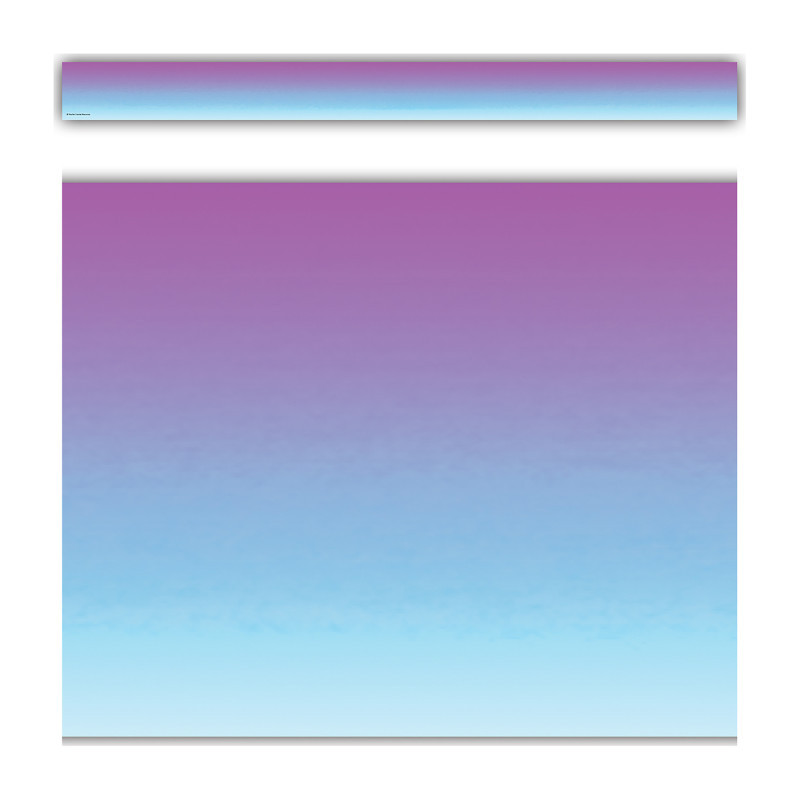 TEACHER CREATED RESOURCES Teacher Created Resources® Purple and Blue Color Wash Straight Border Trim, 35 Feet