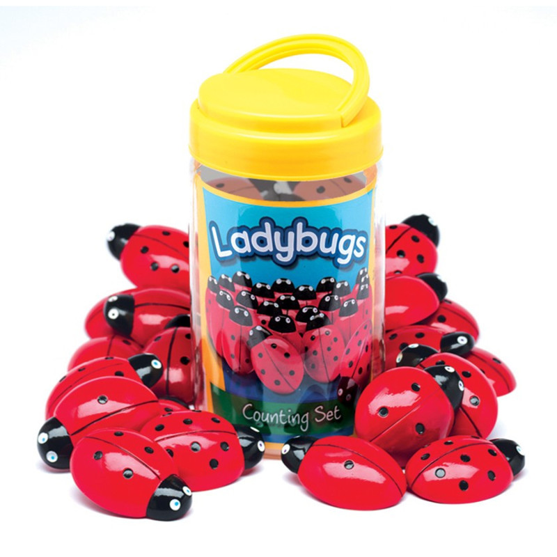 YELLOW DOOR US LLC Yellow Door Ladybugs Counting Set, Pack of 22