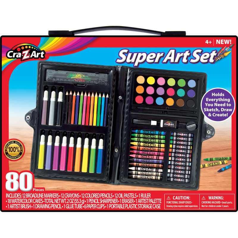 LAROSE INDUSTRIES LLC - CRA-Z-ART Cra-Z-Art® Art Set, 80 Pieces