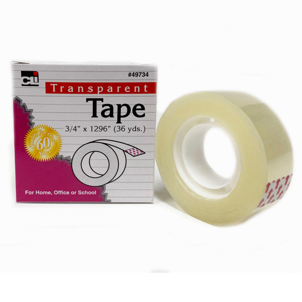 ADVANTUS Charles Leonard Transparent Tape, 3/4" x 36 yds, 1" Core, 1 Roll