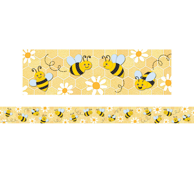 TEACHER CREATED RESOURCES Teacher Created Resources® Buzzing Bees Straight Border Trim, 35 Feet