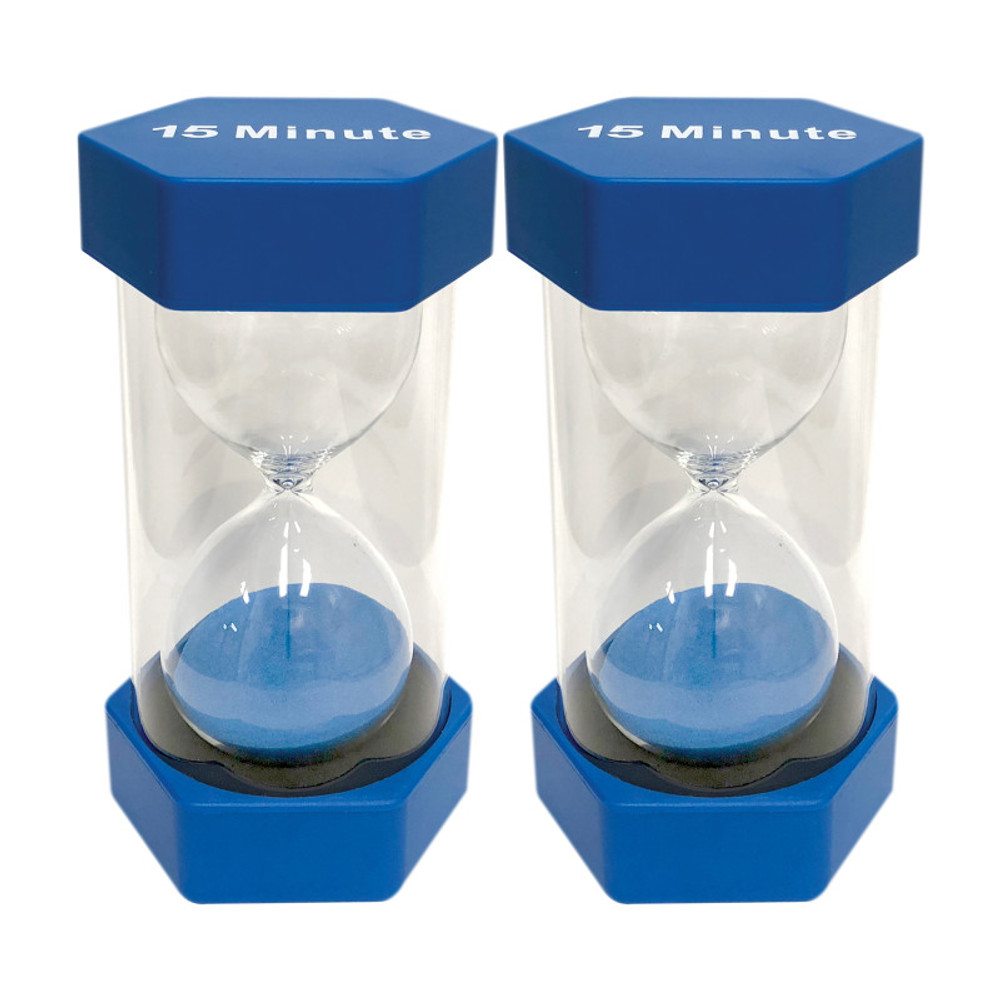 TEACHER CREATED RESOURCES Teacher Created Resources® 15 Minute Sand Timer - Large, Pack of 2