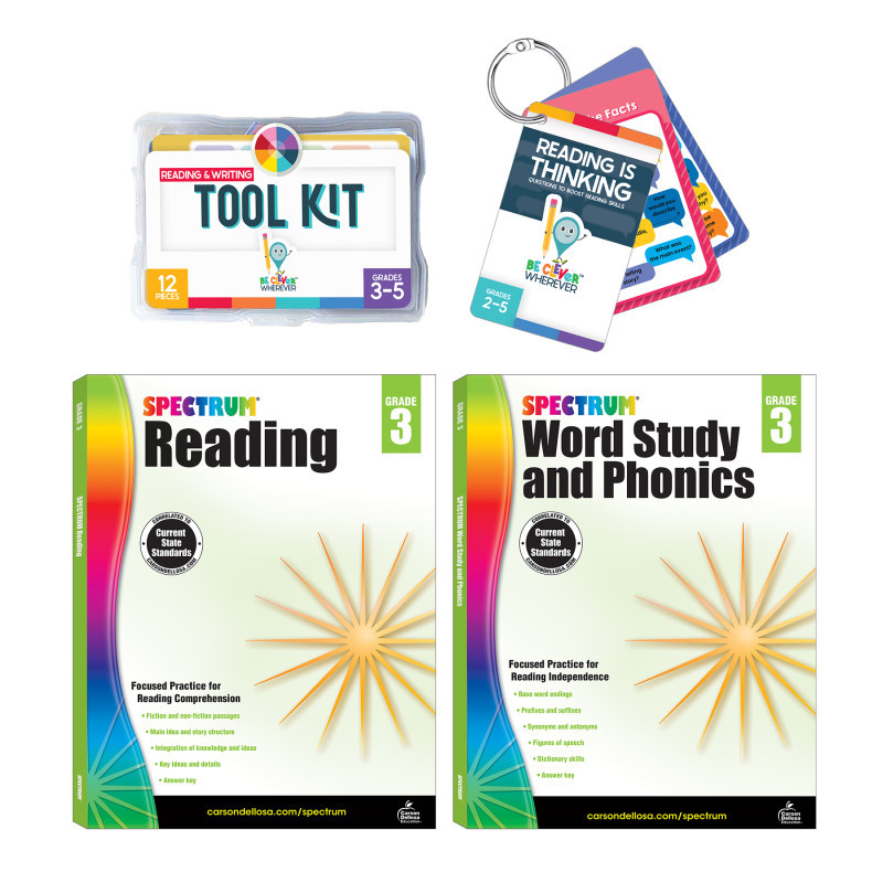 CARSON DELLOSA EDUCATION Carson Dellosa Education Student Literacy Bundle for Grade 3