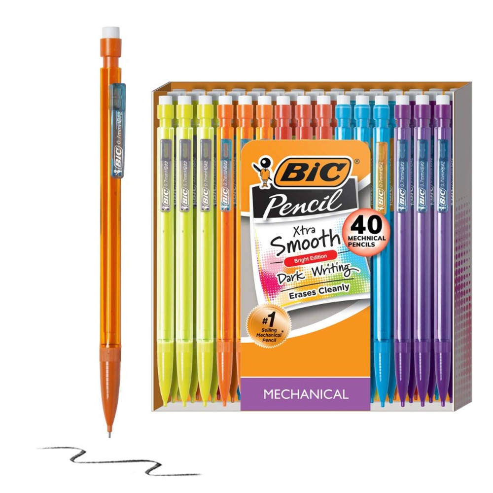 BIC USA INC BIC® Mechanical Pencil Xtra Life, Assorted Colors, 40 Count