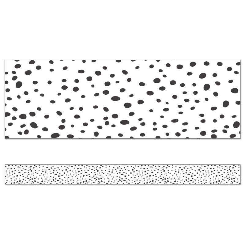 CARSON DELLOSA EDUCATION Carson Dellosa Education We Belong Black Dots Straight Borders, 36 Feet