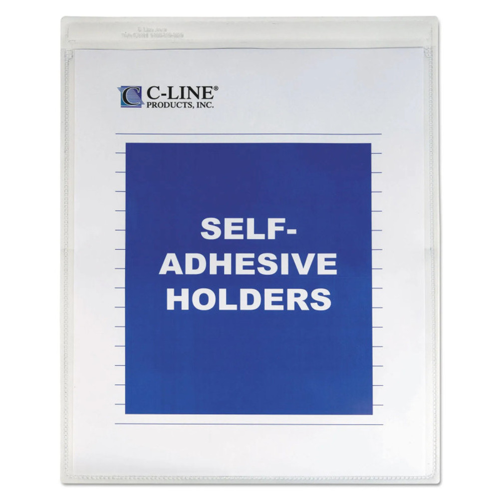 C-LINE PRODUCTS INC C-Line® Self-Adhesive Shop Ticket Holders, 9 x 12, Box of 50
