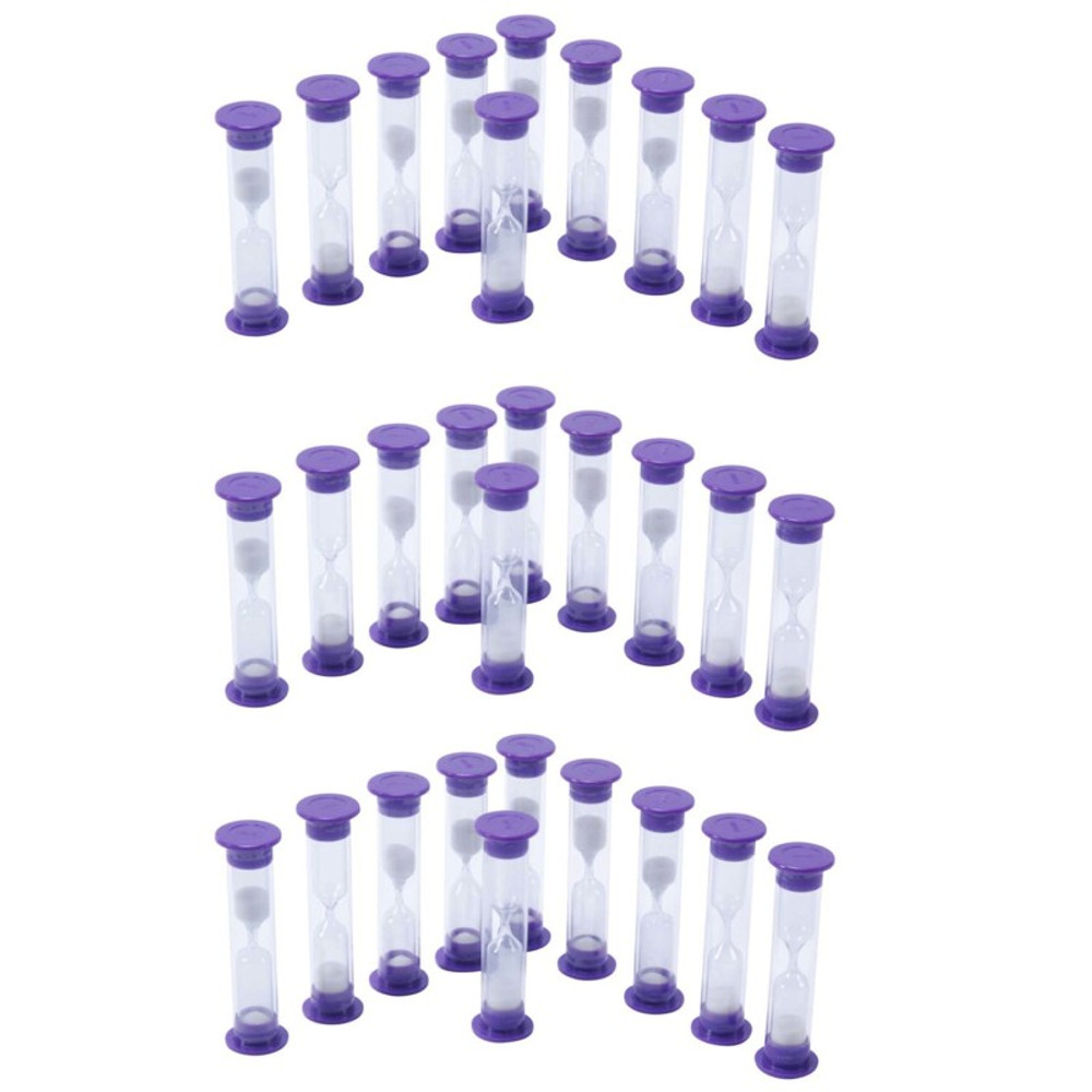 LEARNING ADVANTAGE Learning Advantage® Sand Timers - 3 Minute - 10 Per Set, 3 Sets