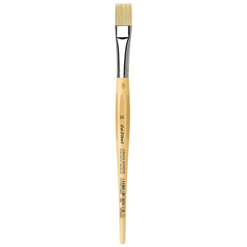 GREGORY DANIELS FINE ARTS INC da Vinci JUNIOR BORSTE Synthetic Student Brush, Synthetic, Tempera, Flat, Series 329, Size 16