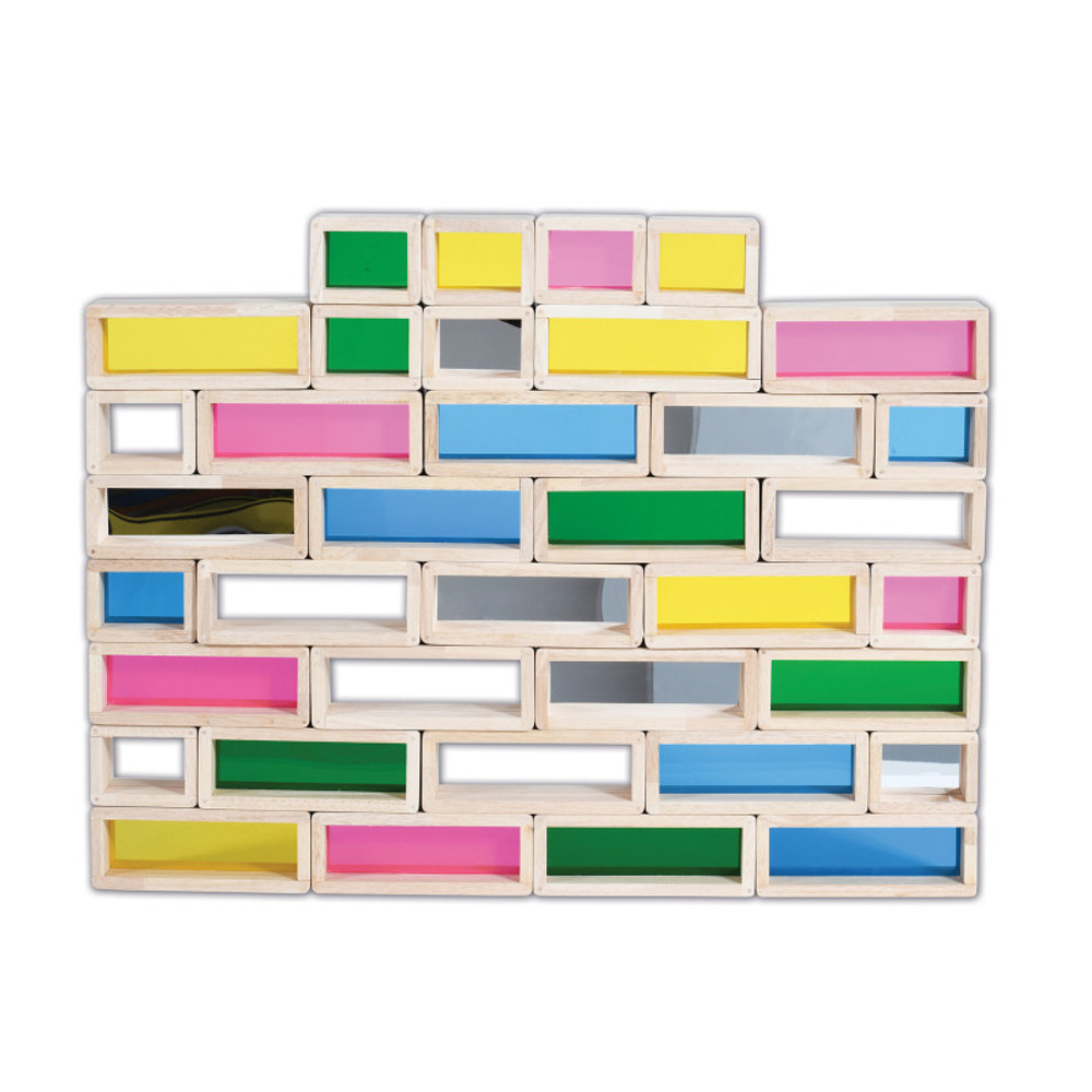 LEARNING ADVANTAGE TickiT® Rainbow Bricks, Set of 36