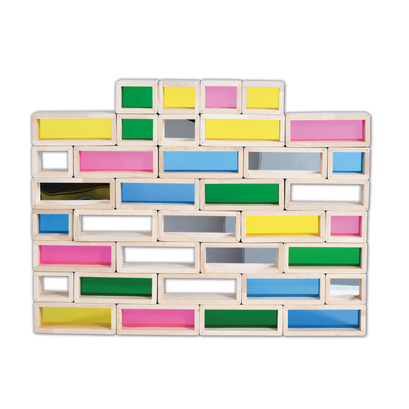 LEARNING ADVANTAGE TickiT® Rainbow Bricks - Set of 36