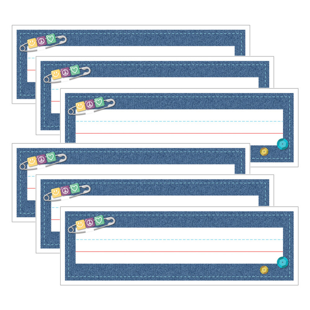 CARSON DELLOSA EDUCATION Carson Dellosa Education Crafty and Cool Name Plates, 36 Per Pack, 6 Packs