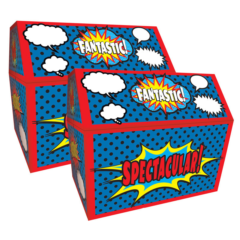 TEACHER CREATED RESOURCES Teacher Created Resources® Superhero Chest, Pack of 2
