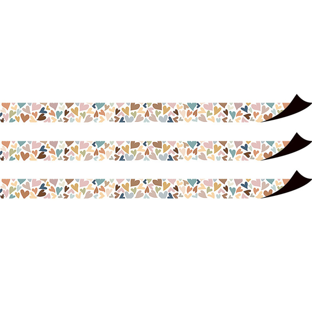 TEACHER CREATED RESOURCES Teacher Created Resources® Everyone Is Welcome Hearts Magnetic Border Per Pack, 3 Packs