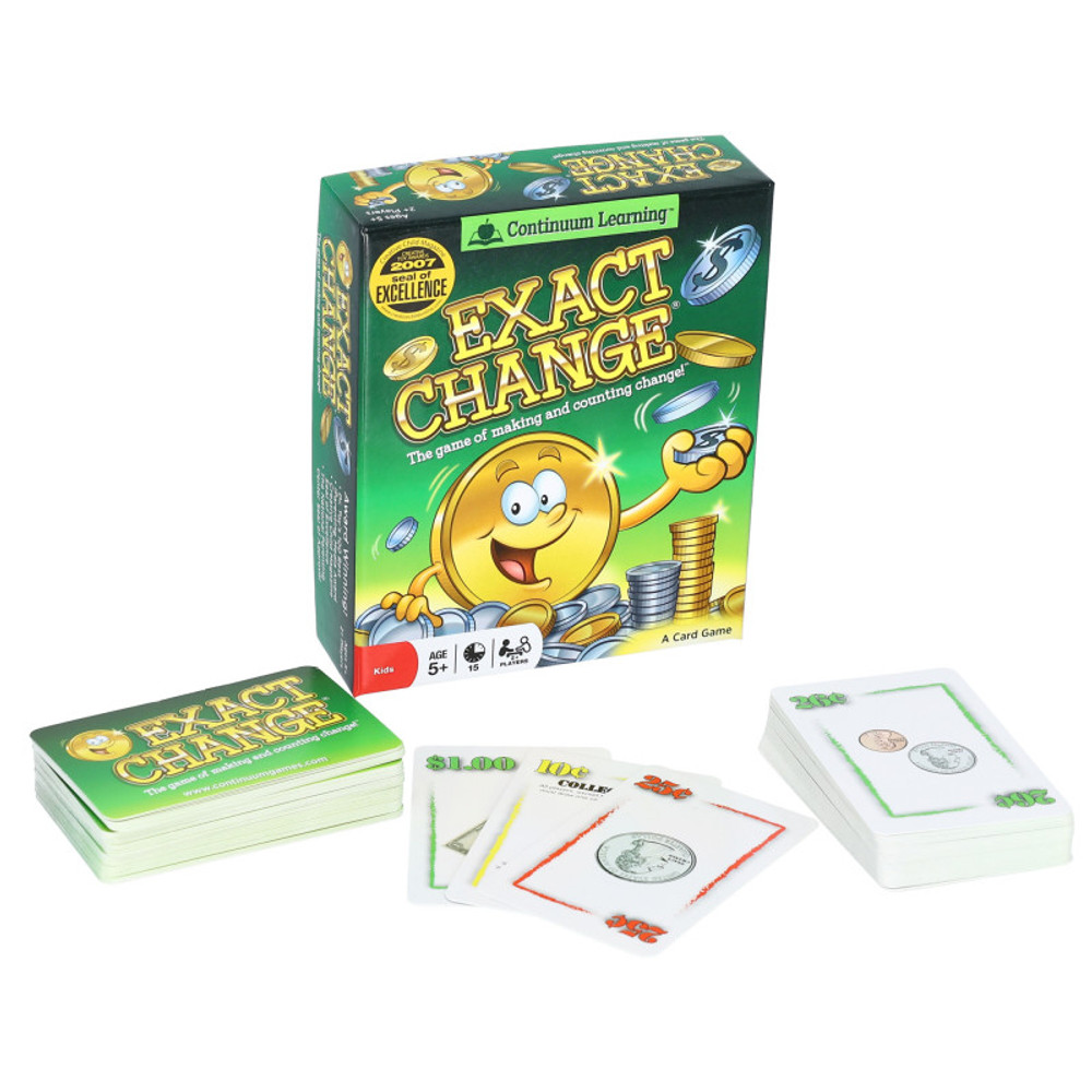 CONTINUUM GAMES Continuum Games Exact Change Card Game