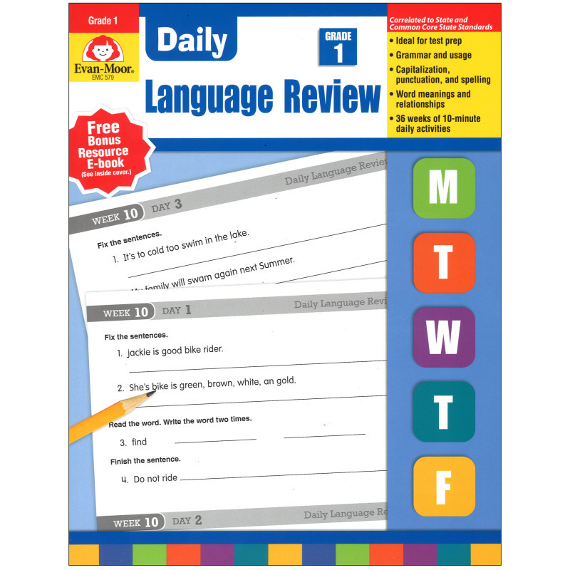 EVAN-MOOR Evan-Moor Educational Publishers Daily Language Review Teacher's Edition, Grade 1