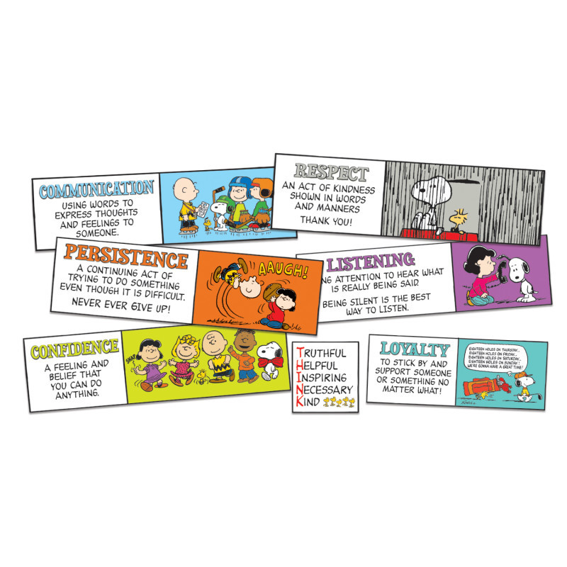EUREKA Eureka® Peanuts® Character Building Mini Bulletin Board Set