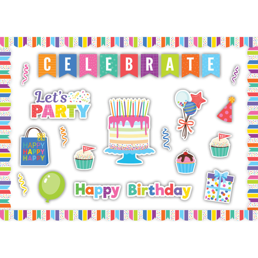 TEACHER CREATED RESOURCES Teacher Created Resources® Colorful Happy Birthday Create & Decorate Quick Kit, 110 Pieces