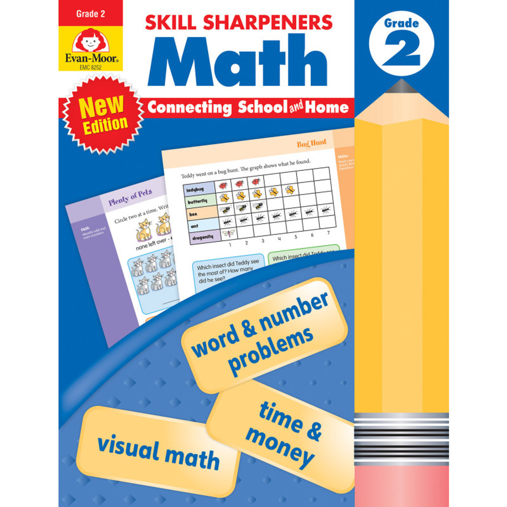 EVAN-MOOR Evan-Moor Educational Publishers Skill Sharpeners: Math, Grade 2