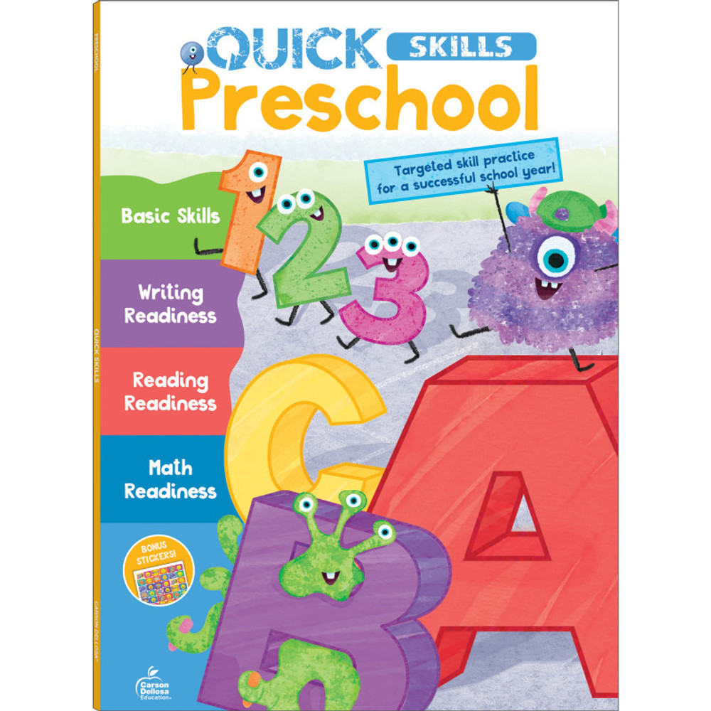 CARSON DELLOSA EDUCATION Carson Dellosa Education Quick Skills Preschool Workbook