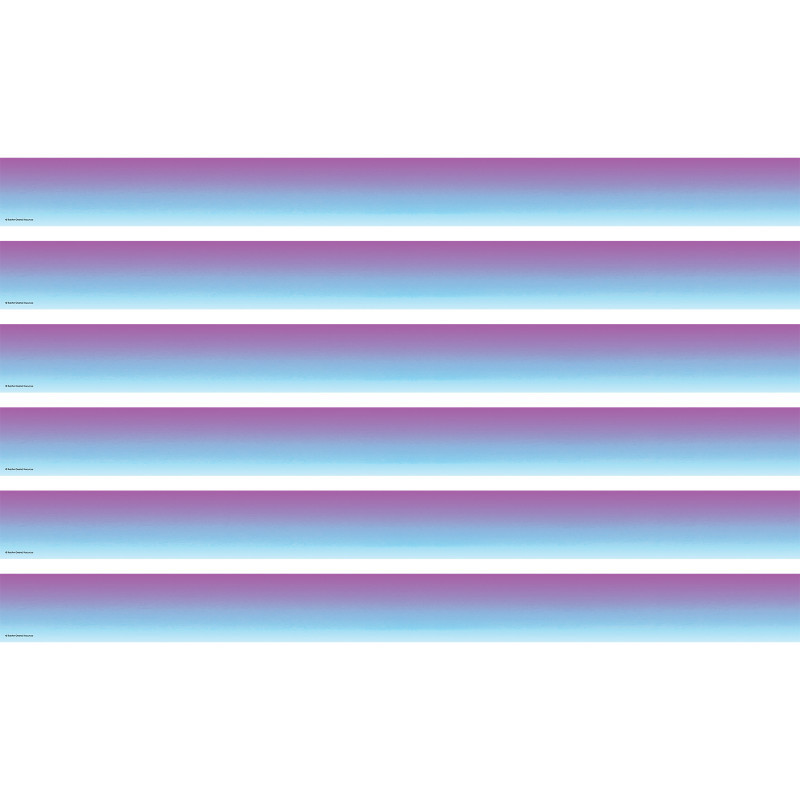 TEACHER CREATED RESOURCES Teacher Created Resources® Purple and Blue Color Wash Straight Border Trim, 35 Feet Per Pack, 6 Packs