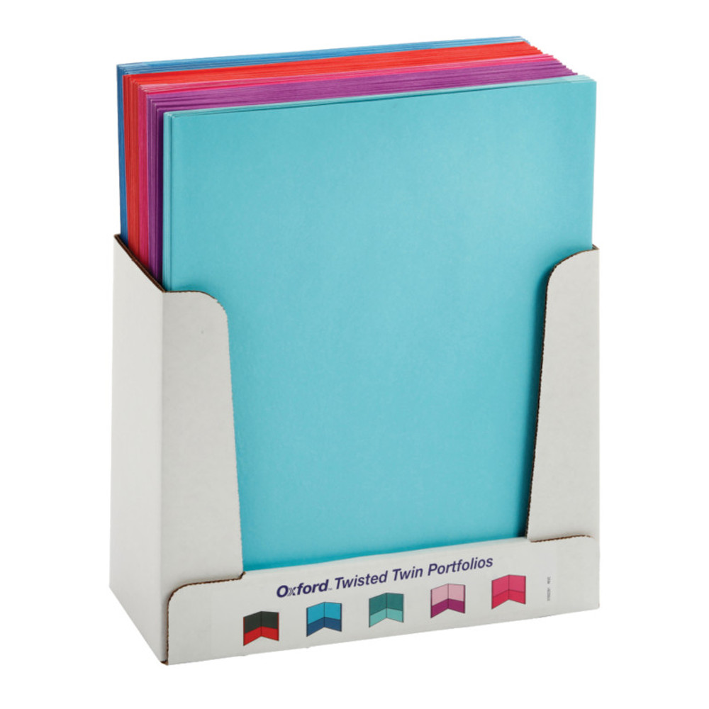 TOPS PRODUCTS Oxford® Twisted Twin Pocket Folders, Letter Size, Assorted, Each