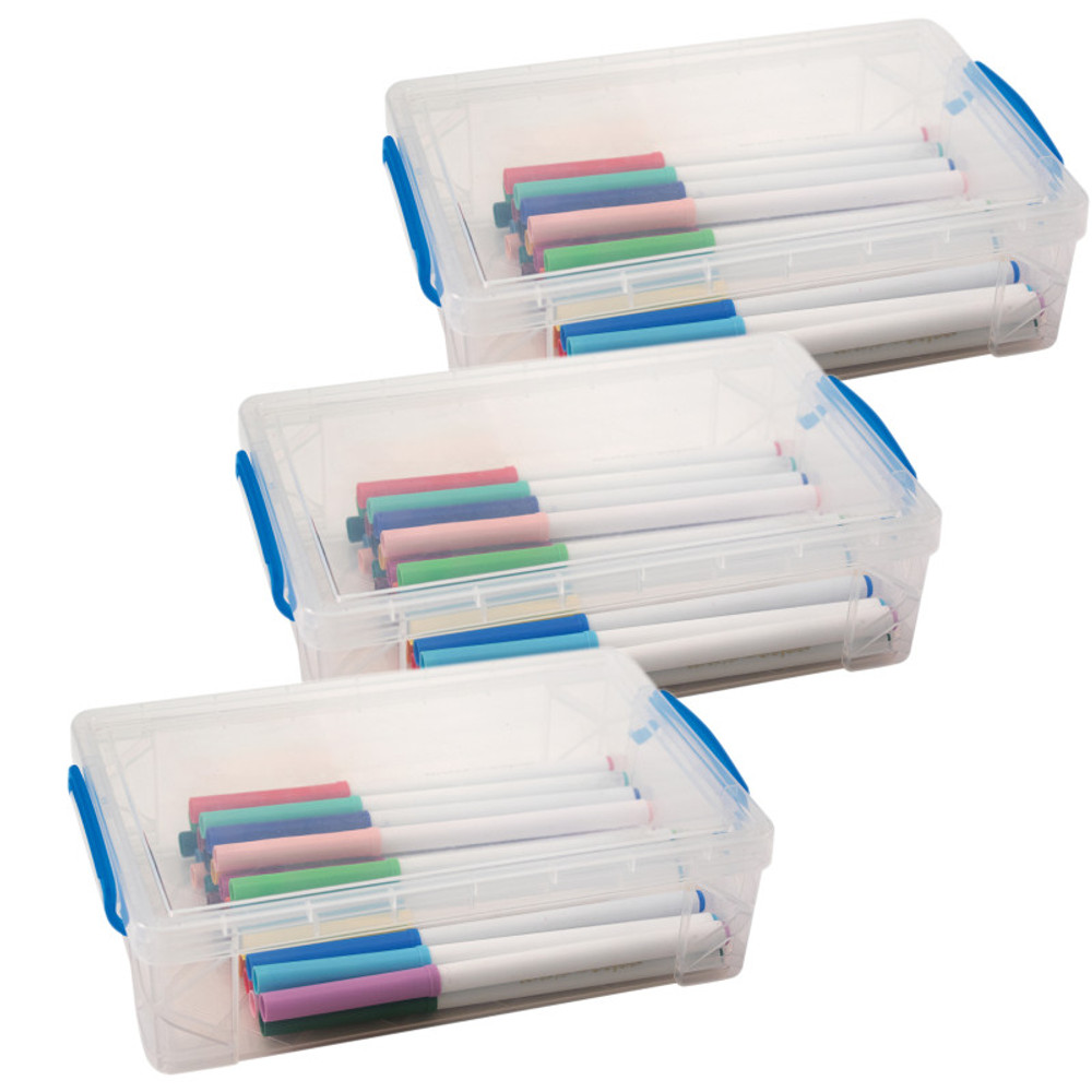 ADVANTUS Super Stacker® Large Pencil Box, Pack of 3