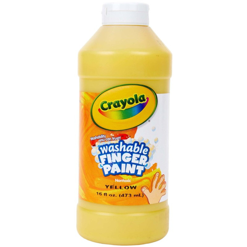 CRAYOLA LLC Crayola® Washable Finger Paint, Yellow, 16 oz
