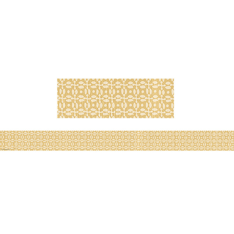 TEACHER CREATED RESOURCES Teacher Created Resources® Classroom Cottage Buttercup Straight Border Trim, 35 Feet