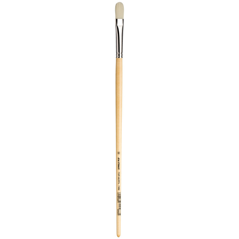 GREGORY DANIELS FINE ARTS INC da Vinci TOP-ACRYL White Brush, Synthetic, Acrylic & Oil, Filbert, Series 7482, Size 12