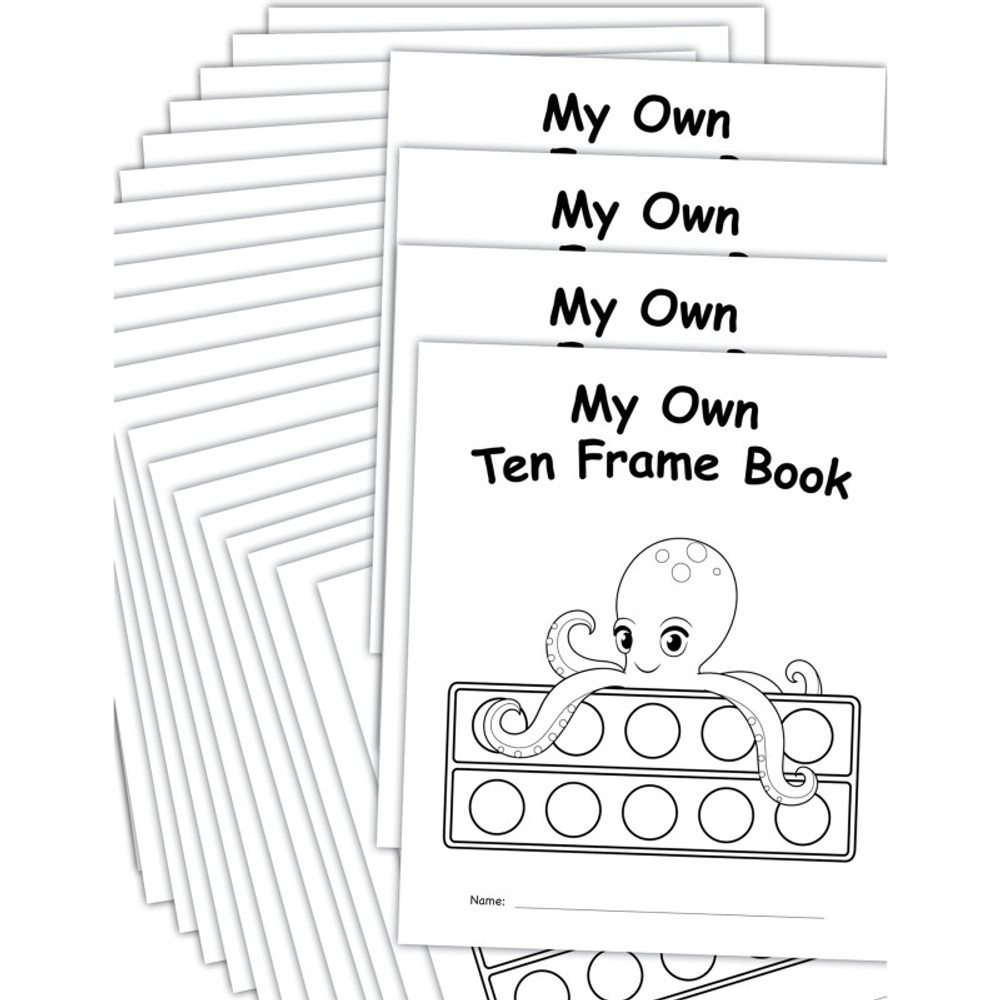 TEACHER CREATED RESOURCES Teacher Created Resources® My Own Books: My Ten Frame Book, 25 Pack