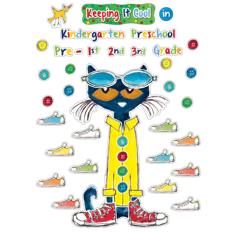 TEACHER CREATED RESOURCES Edupress™ Pete the Cat® Keeping It Cool In...Bulletin Board Set