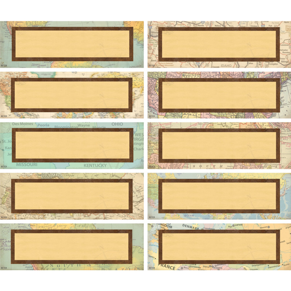 TEACHER CREATED RESOURCES Teacher Created Resources® Travel the Map Labels Magnetic Accents, 20 Per Pack, 3 Packs