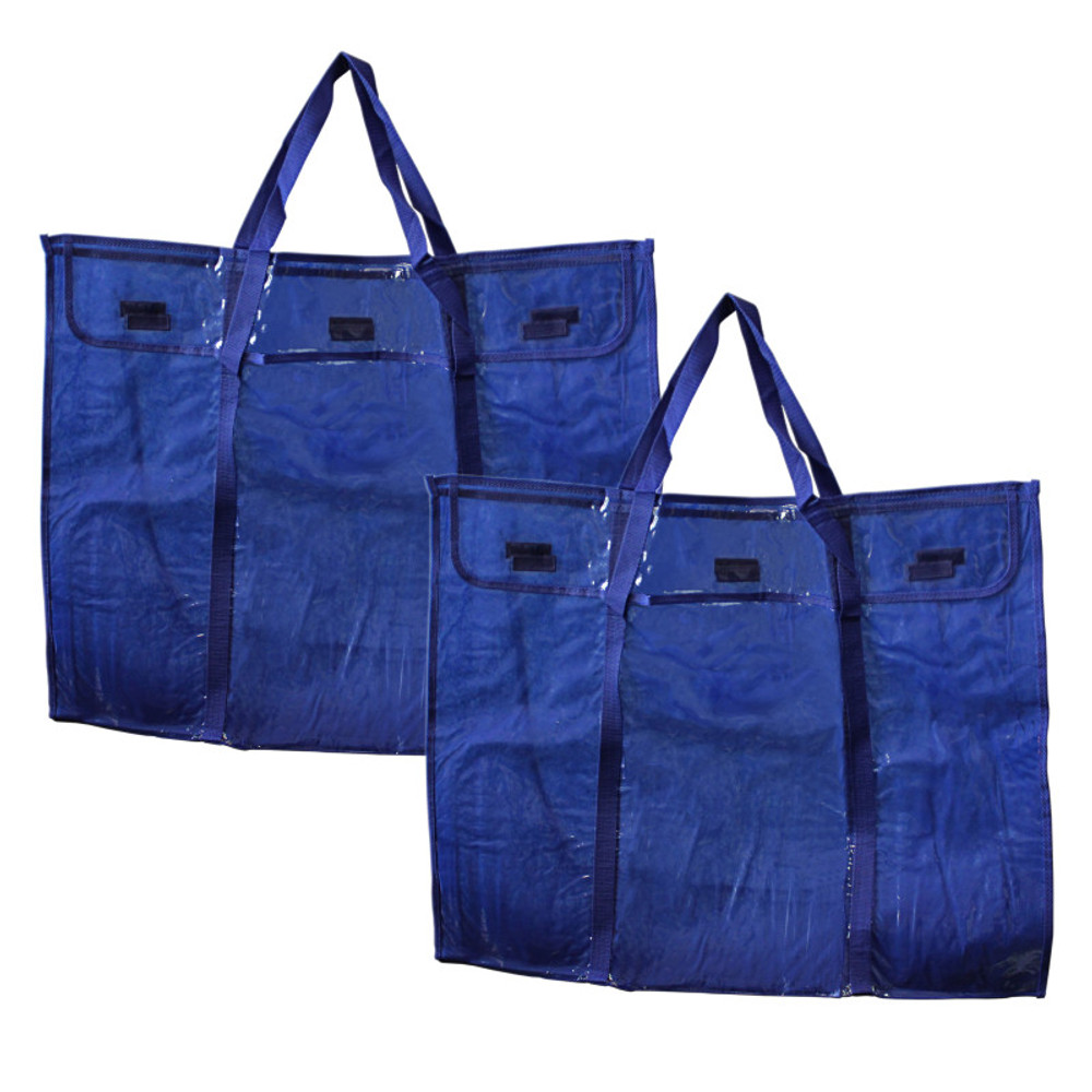 CARSON DELLOSA EDUCATION Carson Dellosa Education Deluxe Bulletin Board Storage Bag, Clear/Blue, 30" x 24", Pack of 2