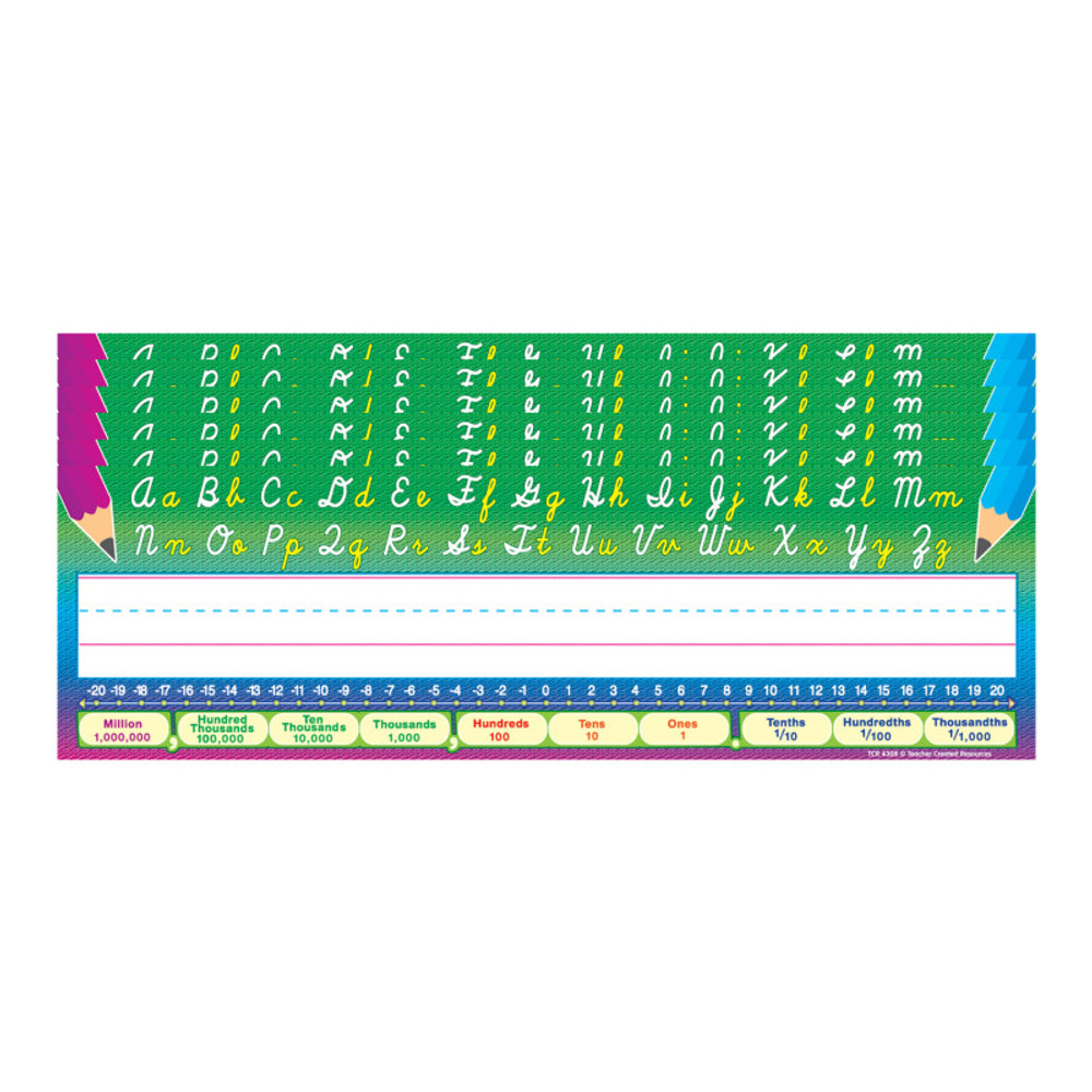TEACHER CREATED RESOURCES Teacher Created Resources® Cursive Writing Name Plates, 36 Per Pack, 6 Packs