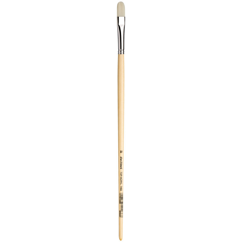 GREGORY DANIELS FINE ARTS INC da Vinci TOP-ACRYL White Brush, Synthetic, Acrylic & Oil, Filbert, Series 7482, Size 10