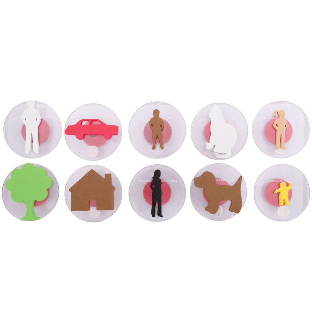 LEARNING ADVANTAGE READY 2 LEARN™ Giant Stampers - Family Members - Set of 10