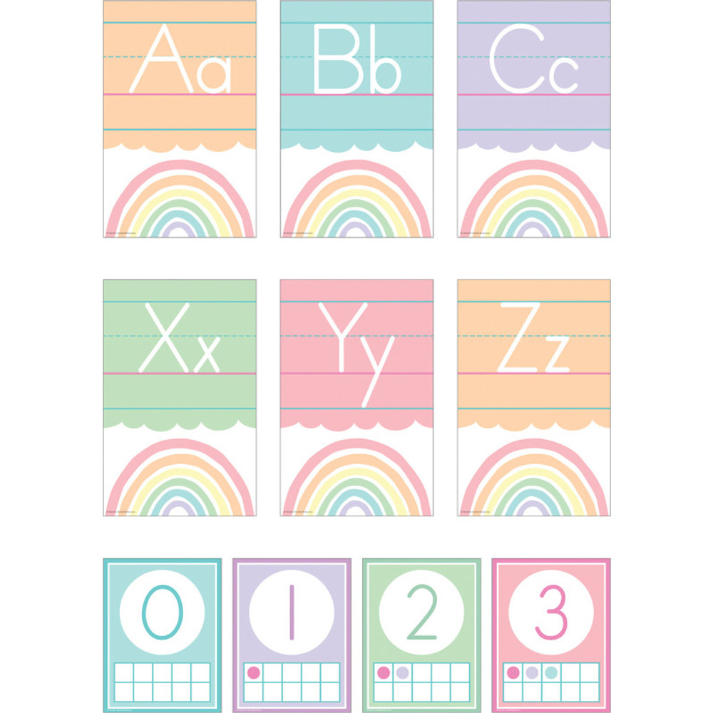 TEACHER CREATED RESOURCES Teacher Created Resources® Pastel Pop Alphabet Bulletin Board Set