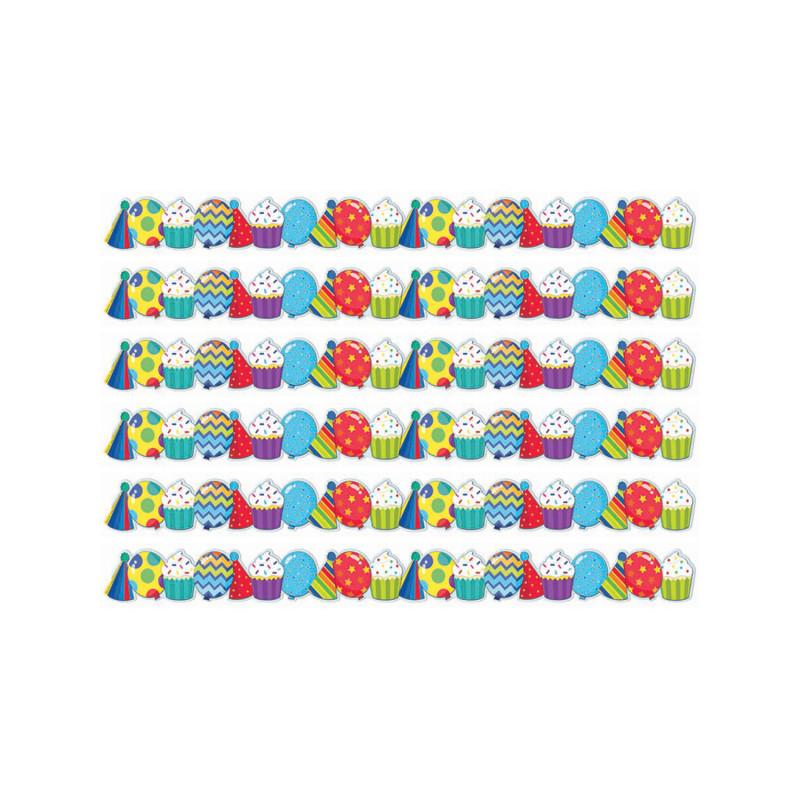 EUREKA Eureka® Celebrate Extra Wide Deco Trim®, 37 Feet Per Pack, 6 Packs