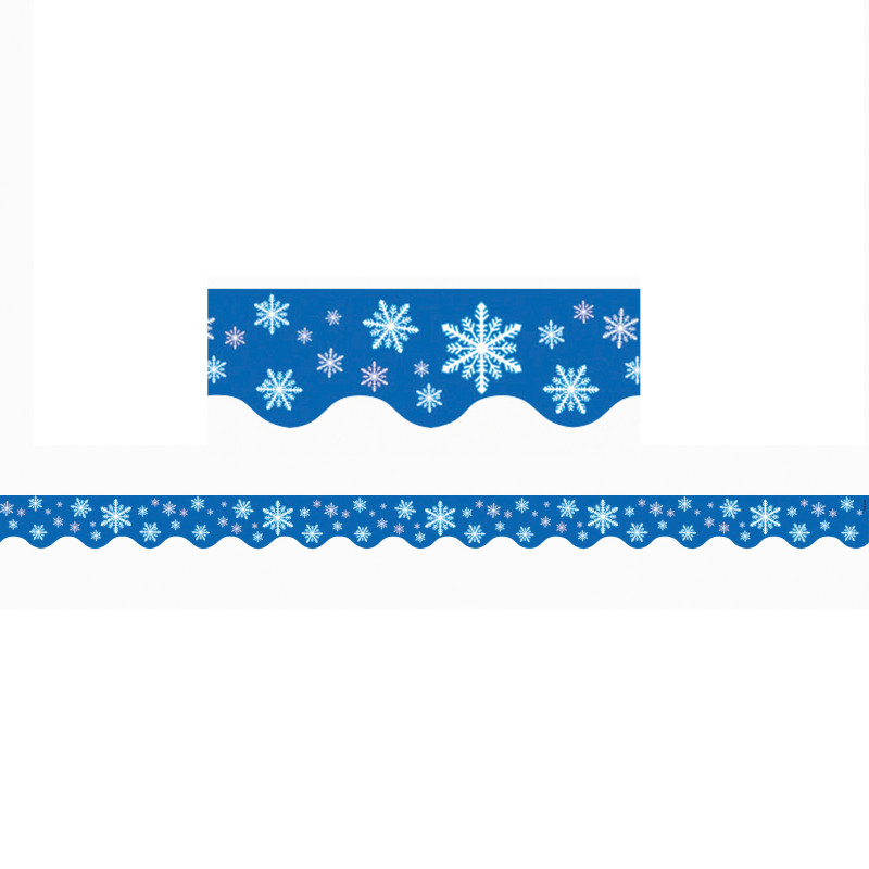 TEACHER CREATED RESOURCES Teacher Created Resources® Snowflakes Scalloped Border Trim, 35 Feet