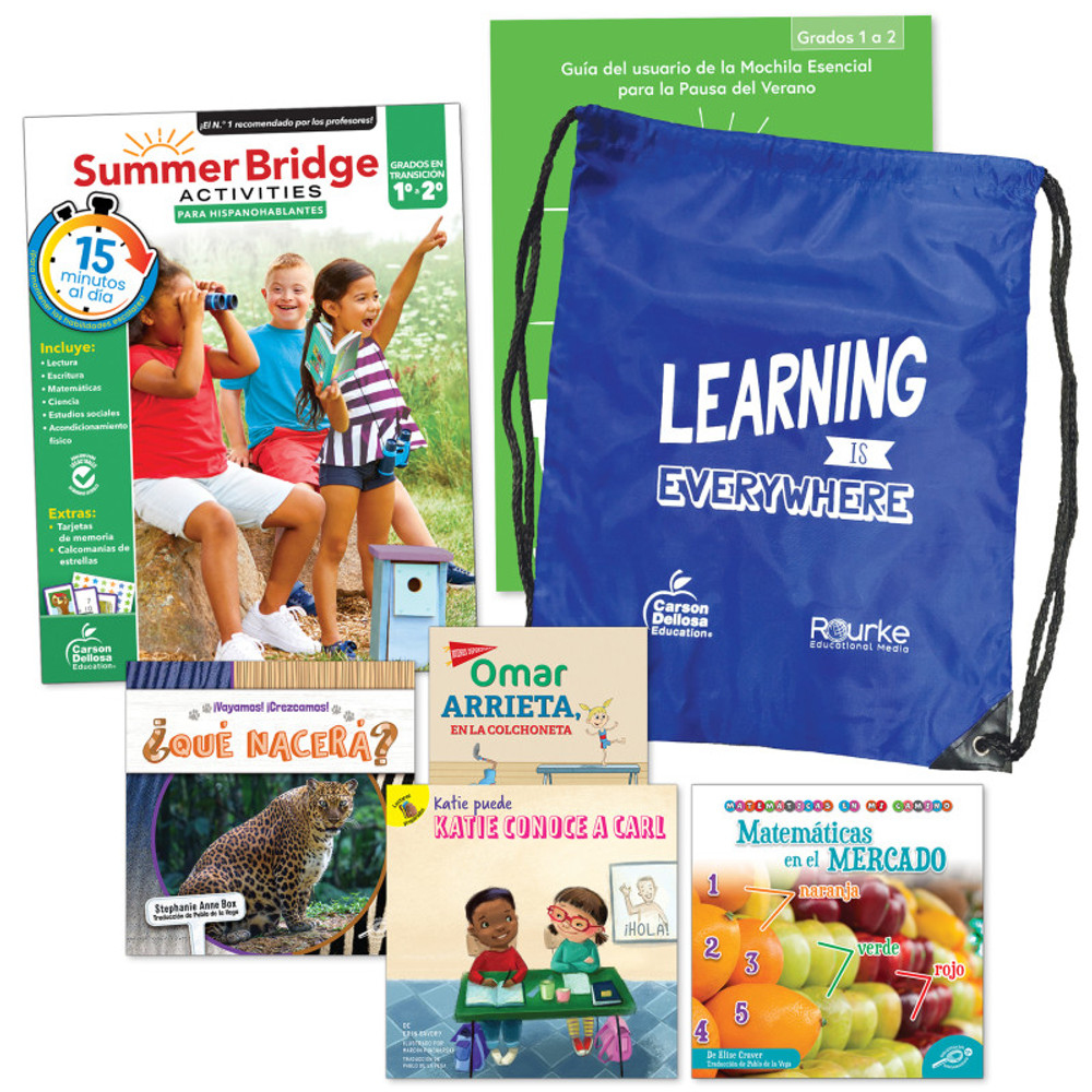 CARSON DELLOSA EDUCATION Summer Bridge Activities Summer Bridge Spanish Backpack, Grade 1-2