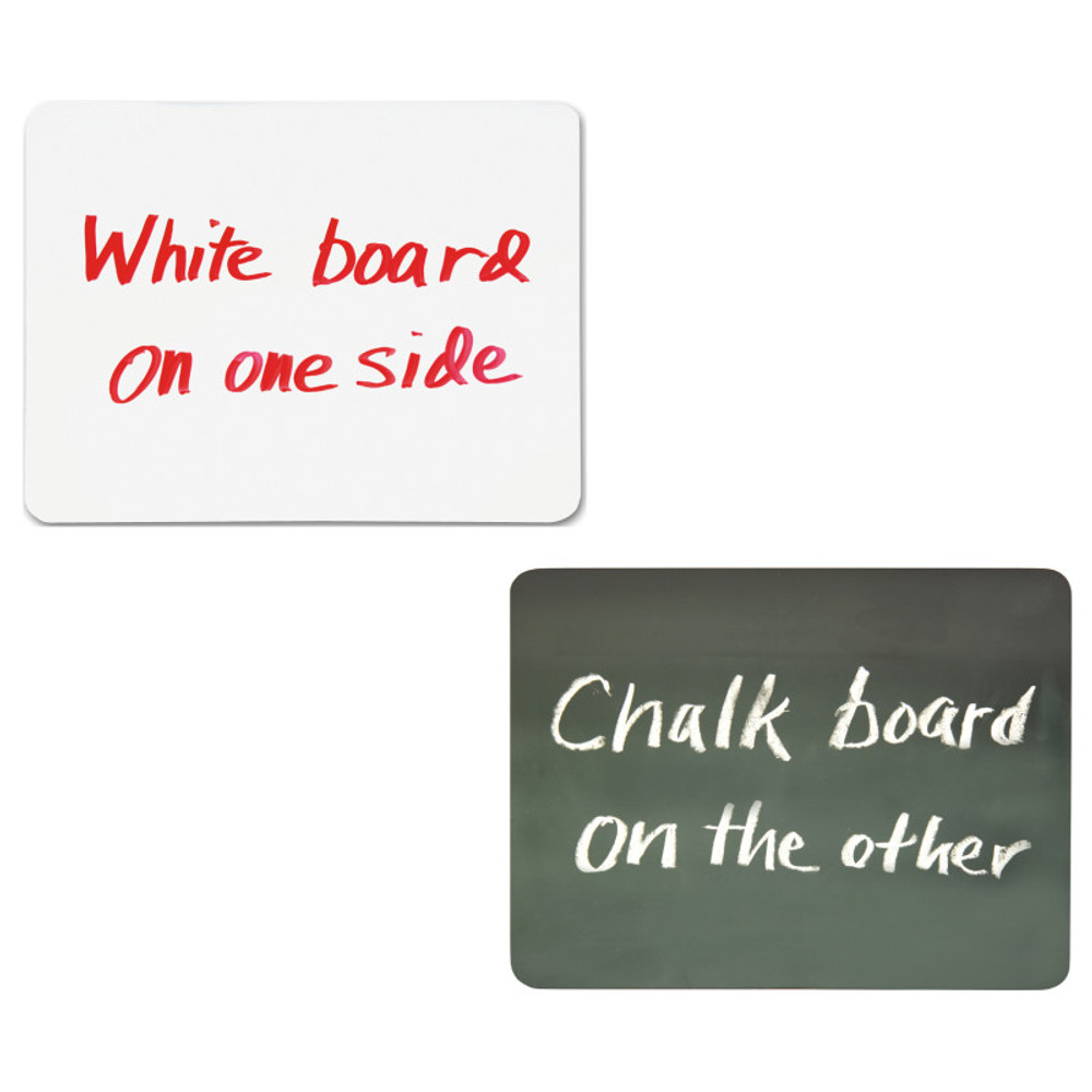 DIXON TICONDEROGA CO Pacon® Combo Board, 2-Sided, Chalk/Whiteboard, 9" x 12", 10 Boards DIXON TICONDEROGA CO Pacon® Combo Board, 2-Sided, Chalk/Whiteboard, 9" x 12", 10 Boards