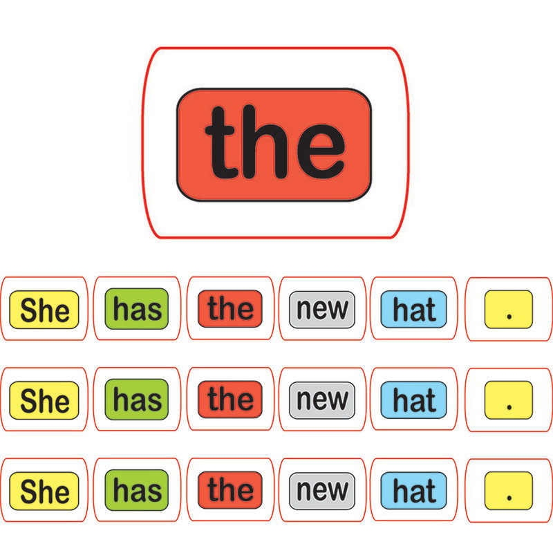 ASHLEY PRODUCTIONS Ashley Productions® Die-Cut Magnetic Foam Sentence Building, 100 Pieces Per Pack, 3 Packs