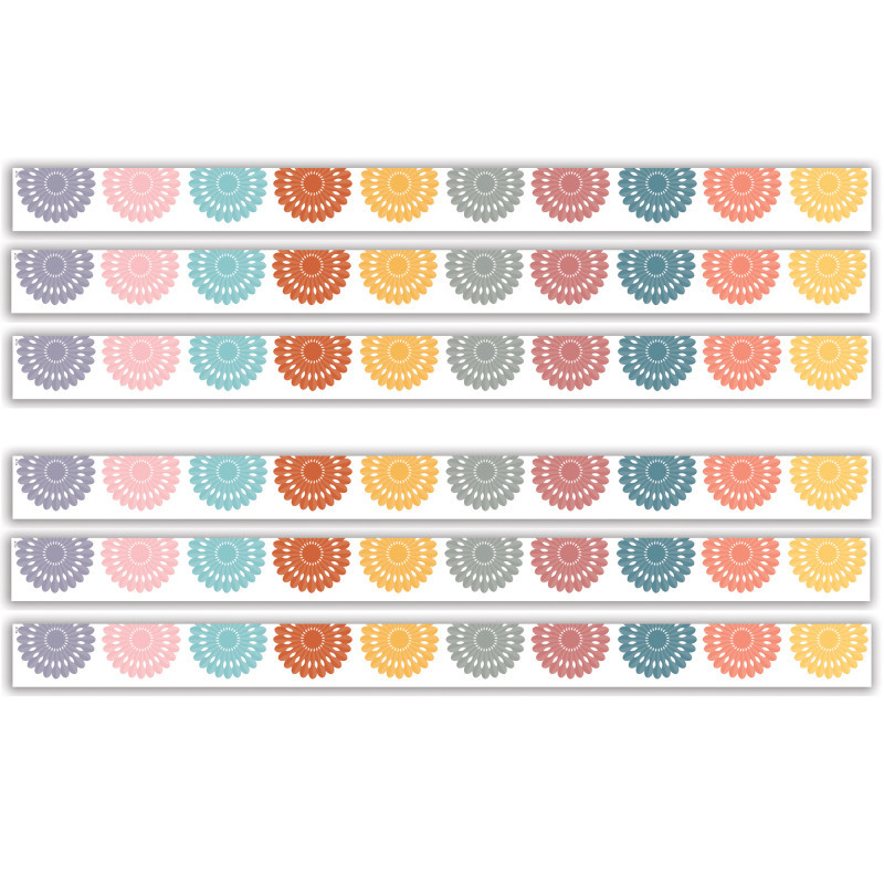 TEACHER CREATED RESOURCES Teacher Created Resources® Happy Cactus Crew Fiesta Die-Cut Border Trim, 35 Feet Per Pack, 6 Packs