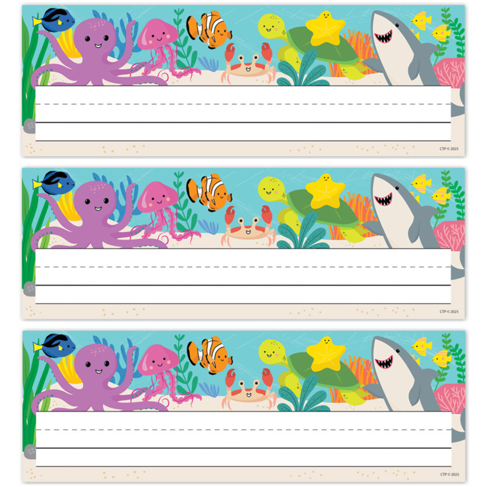 CREATIVE TEACHING PRESS Creative Teaching Press® Sea Friends Name Plates, 36 Per Pack, 3 Packs
