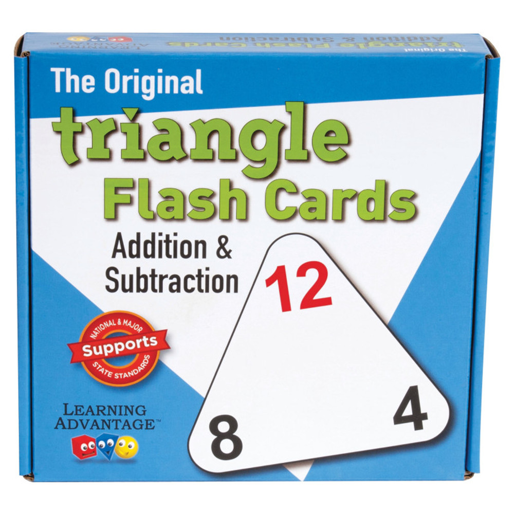 LEARNING ADVANTAGE Learning Advantage® The Original Triangle Flash Cards - Addition & Subtraction - Set of 20 LEARNING ADVANTAGE Learning Advantage® The Original Triangle Flash Cards - Addition & Subtraction - Set of 20