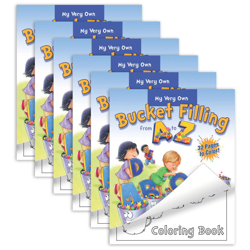 IPG BOOK Bucket Fillers Bucket Filling from A-Z Coloring Book, Pack of 6