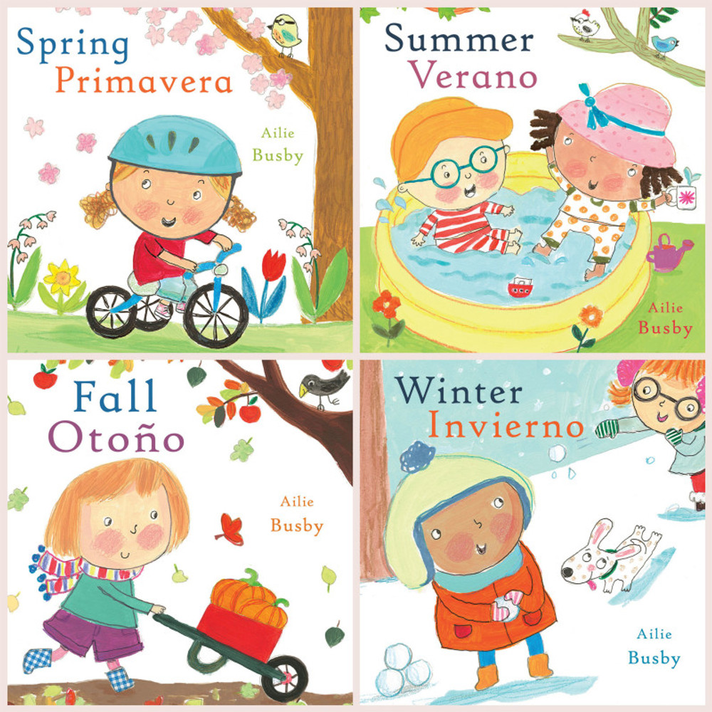CHILDS PLAY BOOKS Child's Play Books Seasons/Estaciones Bilingual English/Spanish Books, Set of 4