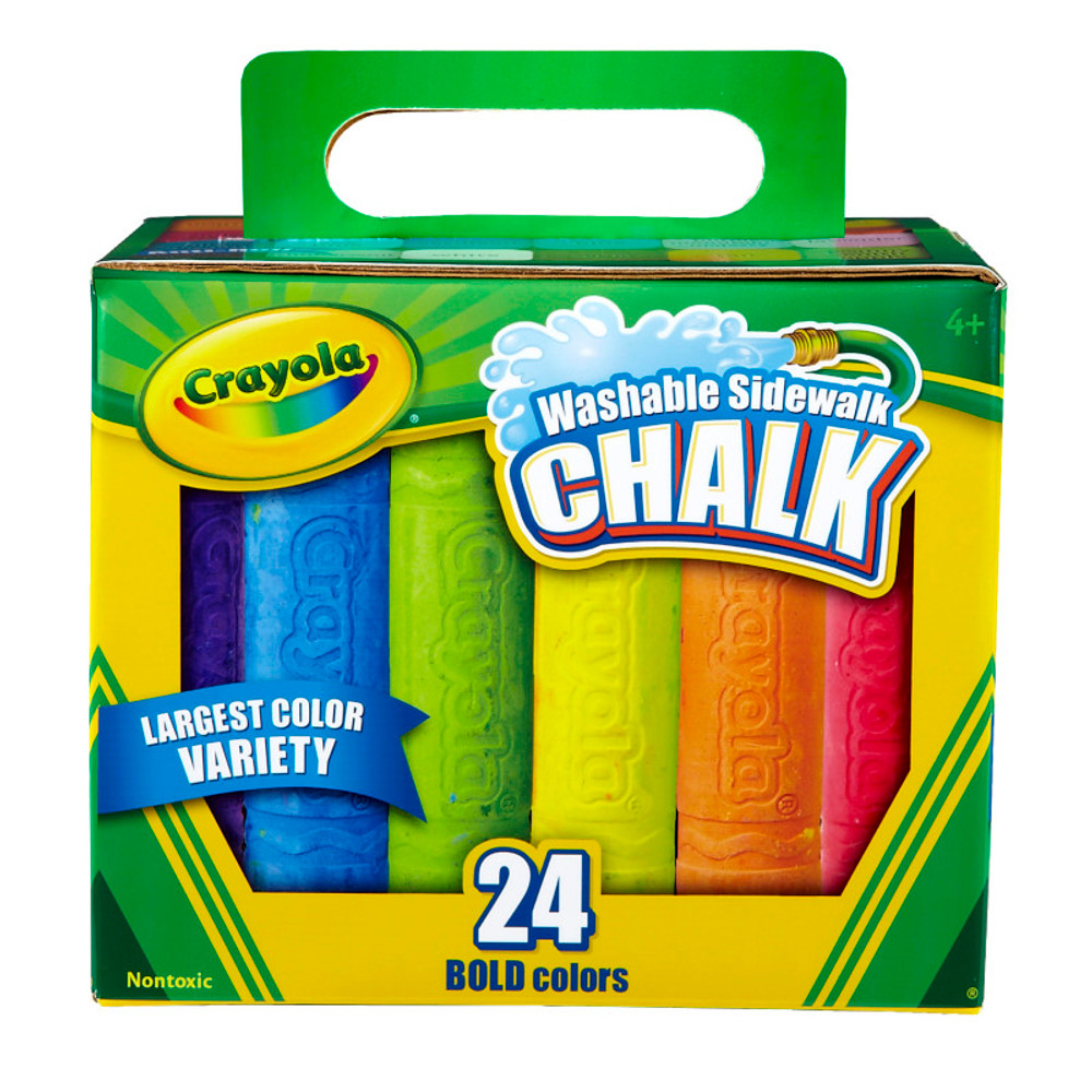 CRAYOLA LLC Crayola® Washable Sidewalk Chalk, 24 Colors